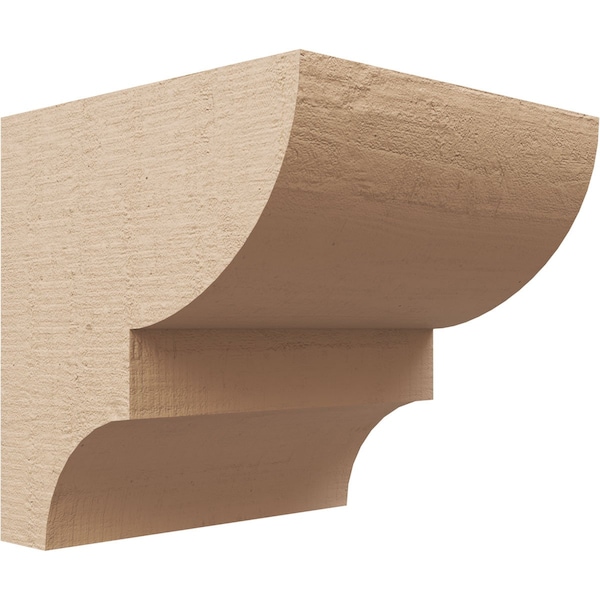 Ekena Millwork 7"W x 7"D x 7"H Wide Ridgewood Rough Cedar Woodgrain TimberThane Corbel, Primed Tan CORUR07X07X07RIDRCPR - main